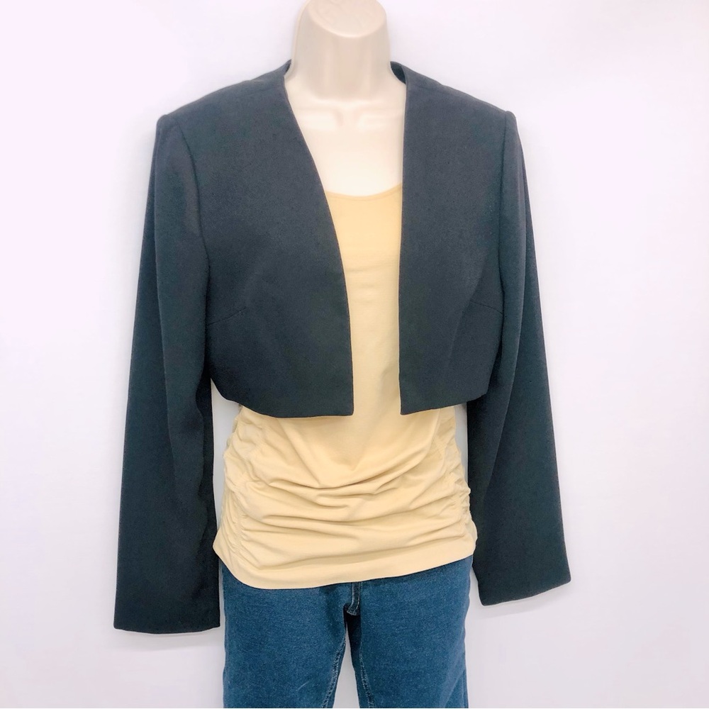 Laundry by Shelli Segal Black Bolero Jacket